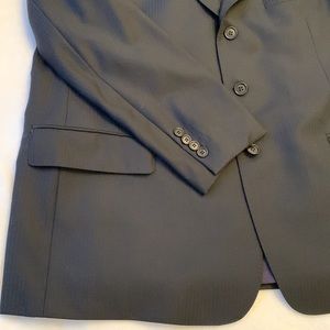 Coppley men’s black pin stripped suit